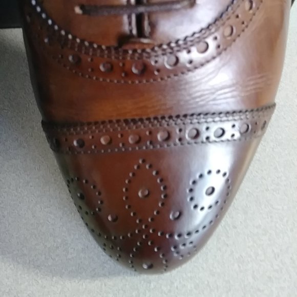 Vintage Cole Haan Bragano, Chestnut, Size 9M, Made in Italy, NEVER WORN!